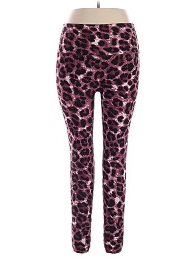 Pre-owned Zenana Leggings In Pink