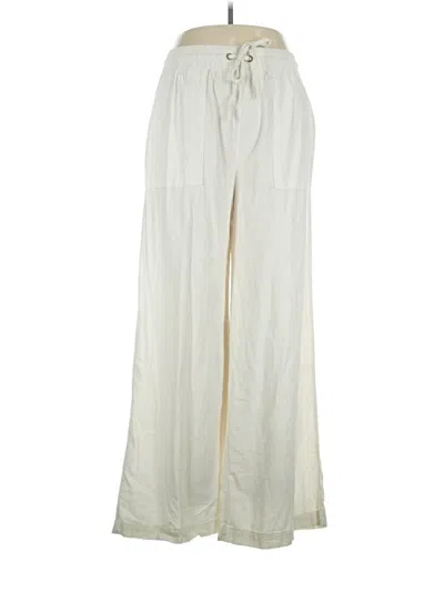 Pre-owned Zenana Linen Pants In White
