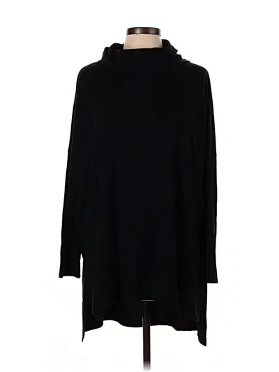Pre-owned Zenana Long Sleeve Top Black Cowl Neck Tops