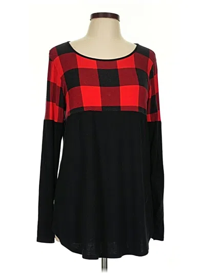 Pre-owned Zenana Long Sleeve T-shirt In Black