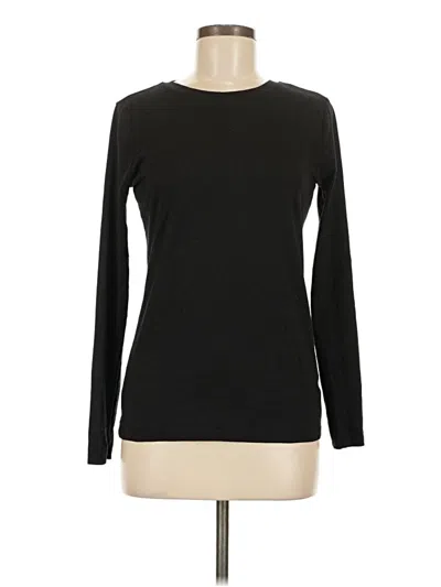 Pre-owned Zenana Long Sleeve T-shirt In Black