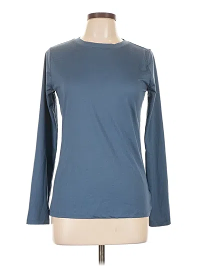 Pre-owned Zenana Long Sleeve T-shirt In Blue