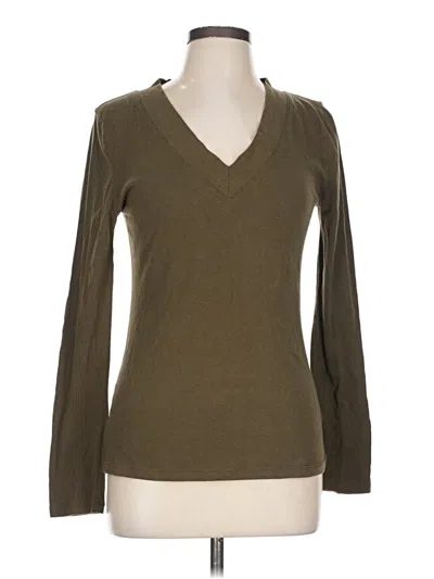 Pre-owned Zenana Long Sleeve T-shirt In Brown