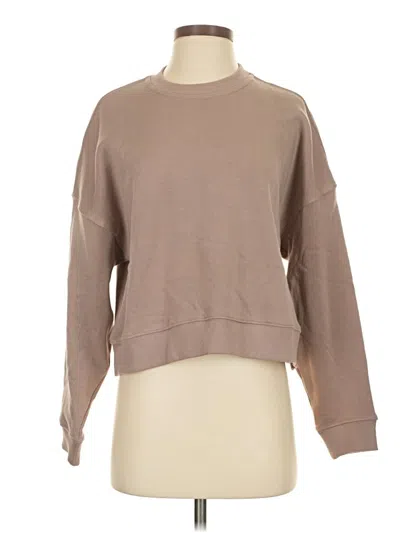 Pre-owned Zenana Long Sleeve T-shirt In Brown