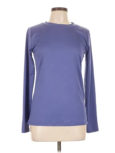 Pre-owned Zenana Long Sleeve T-shirt In Purple