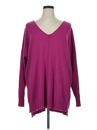 Pre-owned Zenana Long Sleeve T-shirt In Purple