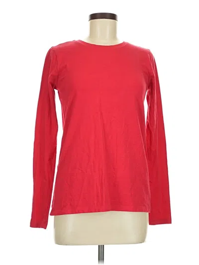 Pre-owned Zenana Long Sleeve T-shirt In Red