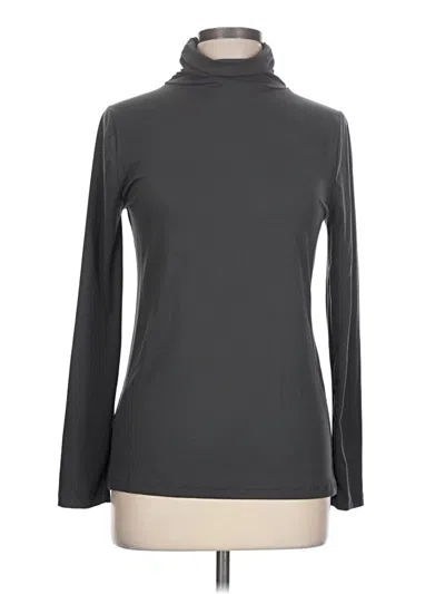 Pre-owned Zenana Long Sleeve Turtleneck In Gray
