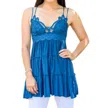Zenana Magic Touch Tank In Teal In Blue