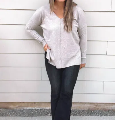Zenana Murphy Sweater In Heather Mocha In Multi
