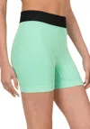 Zenana Not Your Basic Seamless Short In Mint In Green