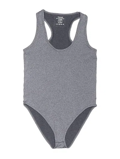 Pre-owned Zenana Outfitters Bodysuit In Gray
