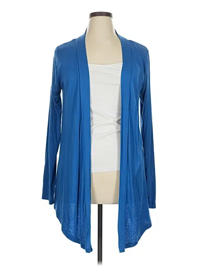 Pre-owned Zenana Outfitters Cardigan Sweater In Blue