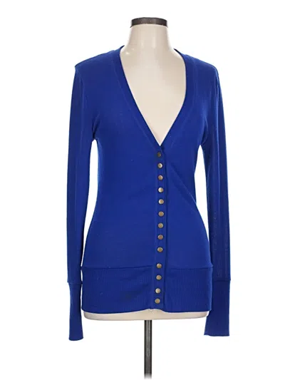 Pre-owned Zenana Outfitters Cardigan Sweater In Blue