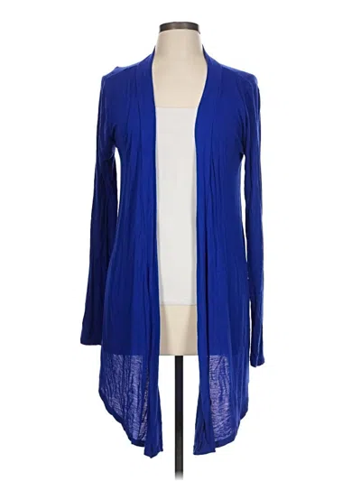 Pre-owned Zenana Outfitters Cardigan Sweater In Blue