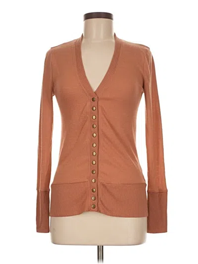 Pre-owned Zenana Outfitters Cardigan Sweater In Brown