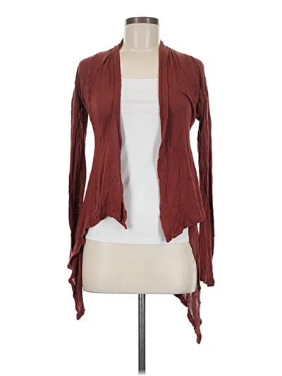Pre-owned Zenana Outfitters Cardigan Sweater In Burgundy