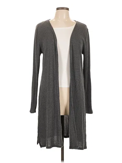 Pre-owned Zenana Outfitters Cardigan Sweater In Gray