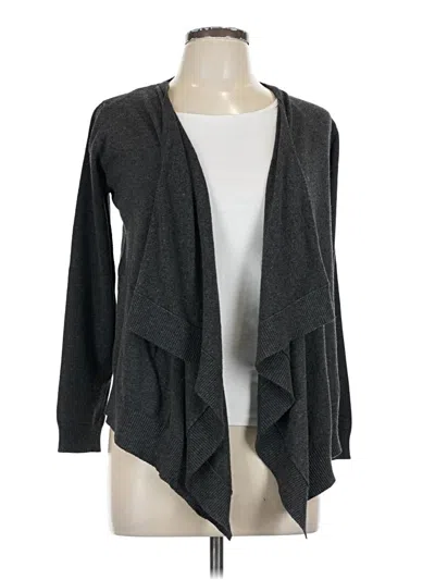 Pre-owned Zenana Outfitters Cardigan Sweater In Gray