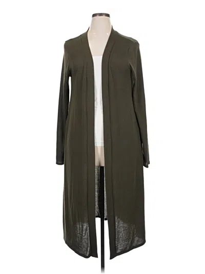 Pre-owned Zenana Outfitters Cardigan Sweater In Green