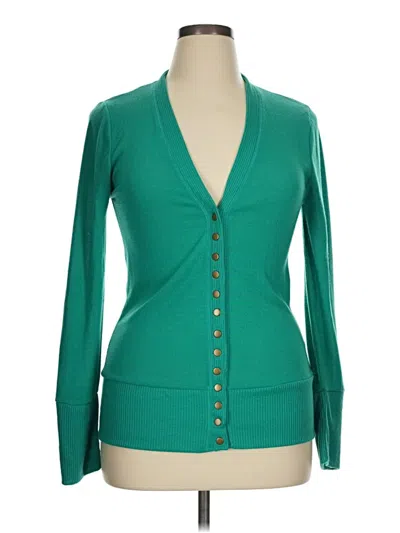 Pre-owned Zenana Outfitters Cardigan Sweater In Green