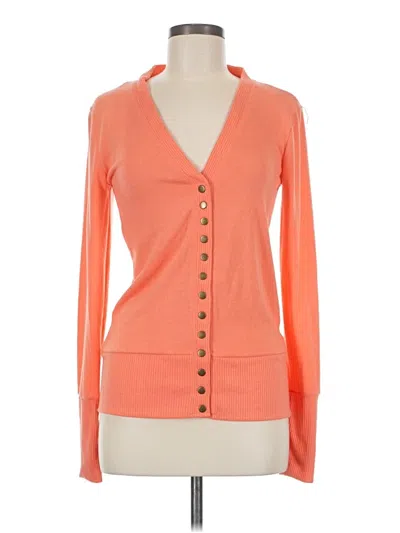 Pre-owned Zenana Outfitters Cardigan Sweater In Orange