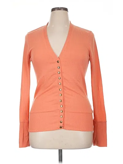 Pre-owned Zenana Outfitters Cardigan Sweater In Orange