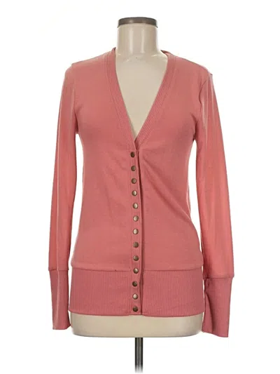 Pre-owned Zenana Outfitters Cardigan Sweater In Pink