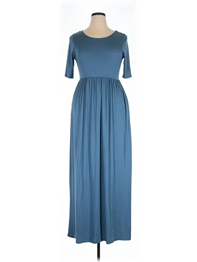 Pre-owned Zenana Outfitters Casual Dress In Blue