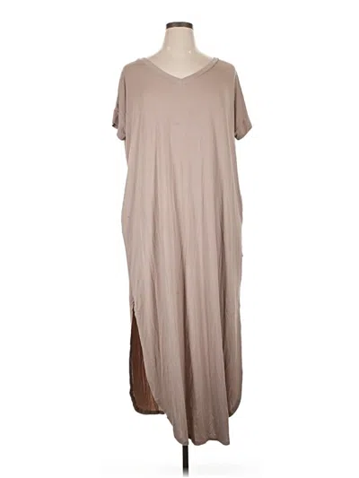 Pre-owned Zenana Outfitters Casual Dress In Brown