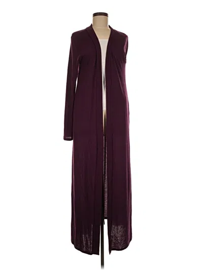 Pre-owned Zenana Outfitters Coat In Burgundy