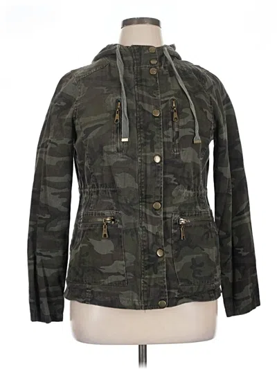 Pre-owned Zenana Outfitters Jacket In Green