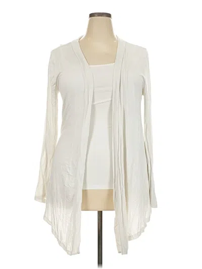 Pre-owned Zenana Outfitters Kimono In Ivory