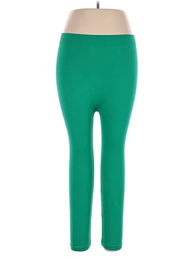 Pre-owned Zenana Outfitters Leggings In Green