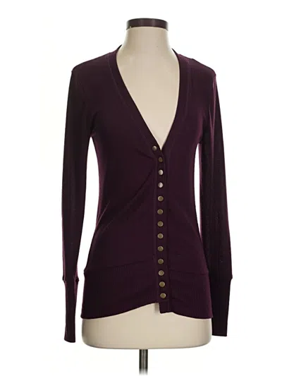 Pre-owned Zenana Outfitters Long Sleeve Top Burgundy Plunge Neckline Tops