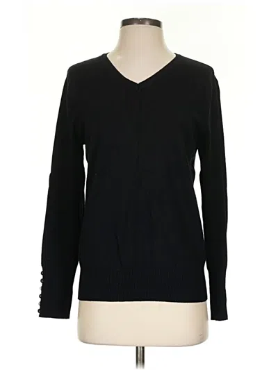 Pre-owned Zenana Outfitters Long Sleeve T-shirt In Black