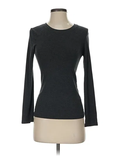 Pre-owned Zenana Outfitters Long Sleeve T-shirt In Gray
