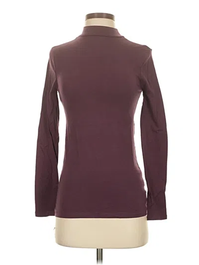Pre-owned Zenana Outfitters Long Sleeve Turtleneck In Burgundy