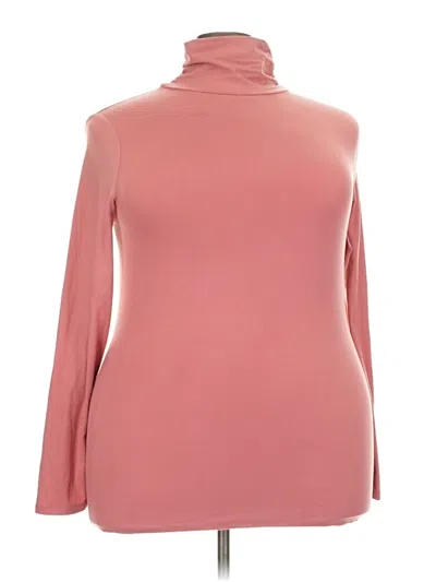 Pre-owned Zenana Outfitters Long Sleeve Turtleneck In Pink