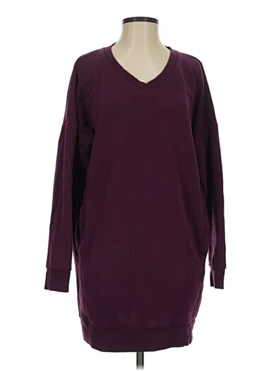 Pre-owned Zenana Outfitters Pullover Sweater In Burgundy