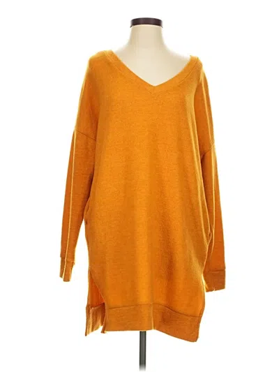 Pre-owned Zenana Outfitters Pullover Sweater In Orange