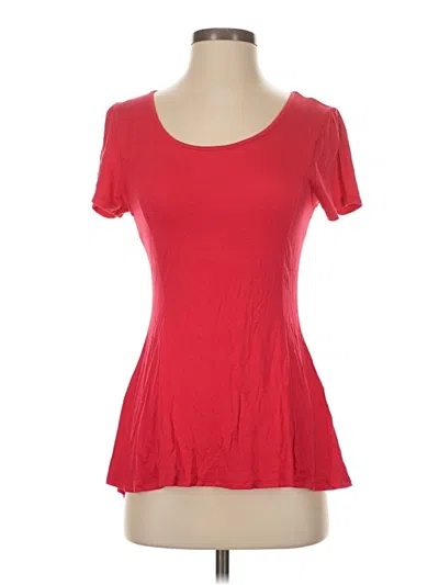 Pre-owned Zenana Outfitters Short Sleeve T-shirt In Red
