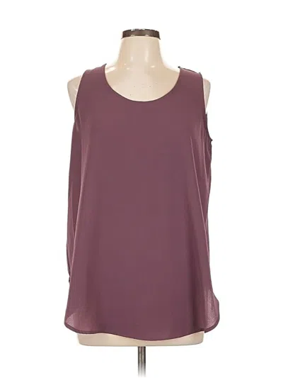 Pre-owned Zenana Outfitters Sleeveless Blouse In Burgundy