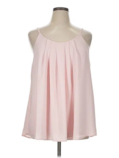 Pre-owned Zenana Outfitters Sleeveless Blouse In Pink