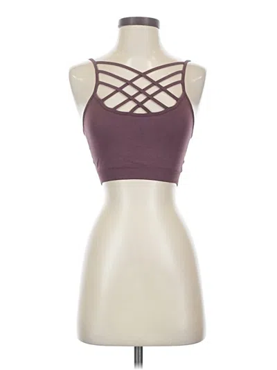 Pre-owned Zenana Outfitters Tank Top Burgundy Strapless Neckline Tops