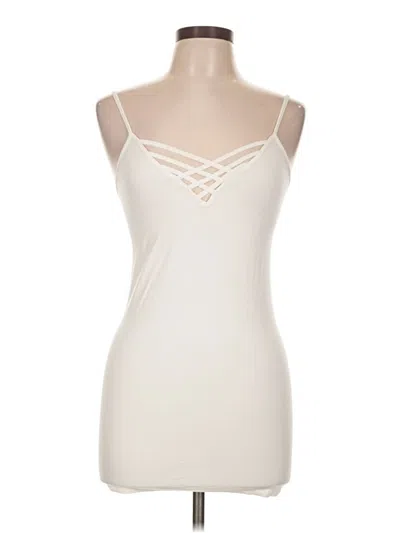 Pre-owned Zenana Outfitters Tank Top Ivory Strapless Neckline Tops
