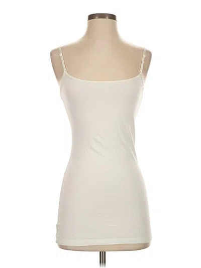 Pre-owned Zenana Outfitters Tank Top Ivory Strapless Neckline Tops In White