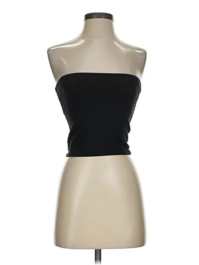 Pre-owned Zenana Outfitters Tube Top Black Strapless Neckline Tops