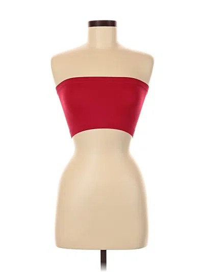 Pre-owned Zenana Outfitters Tube Top Red Strapless Neckline Tops