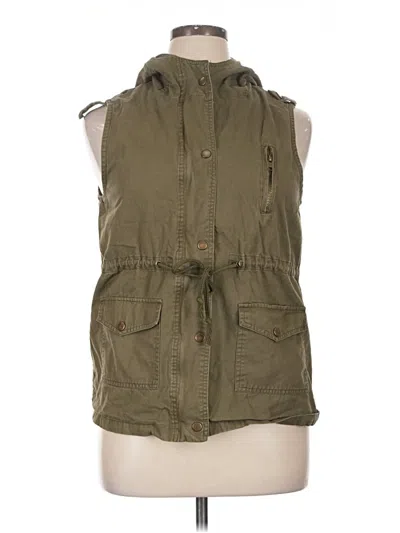 Pre-owned Zenana Outfitters Vest In Green